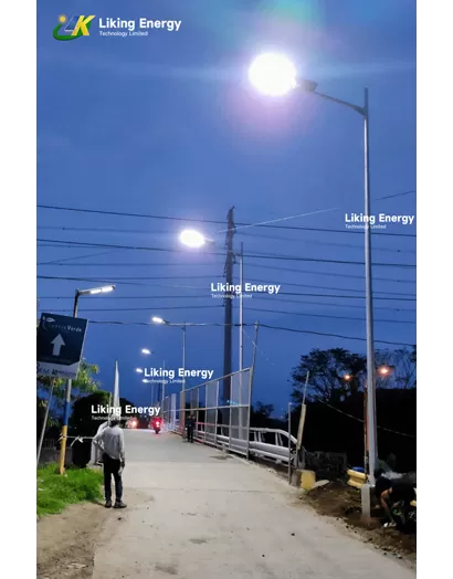 Kelebihan Suka seri TQ lampu jalan tenaga surya Pembersih mandiri